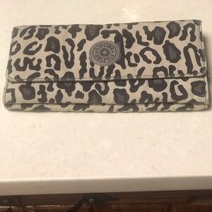 Kipling leopard print wallet